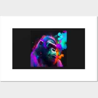 Psychadellic Gorilla 01 Posters and Art